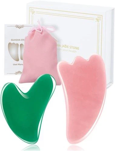 2 প্যাক গুয়া শা ফেসিয়াল টুল বডি ম্যাসেজিং ক্রিসমাস উপহার