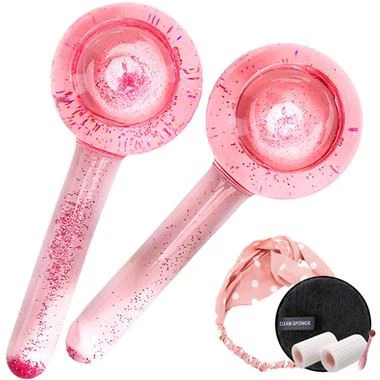 ফেসিয়ালের জন্য 2PCS ফেস গ্লাস গ্লোব সেট