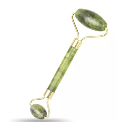 প্রাকৃতিক ডাবল হেড জেড ফেসিয়াল রোলার ম্যাসেজার