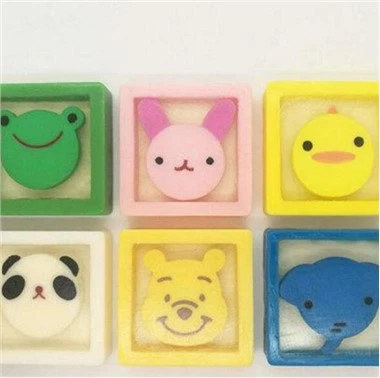 বাচ্চাদের স্কোয়ার শেপ অ্যানিমাল কার্টুন সাবান
