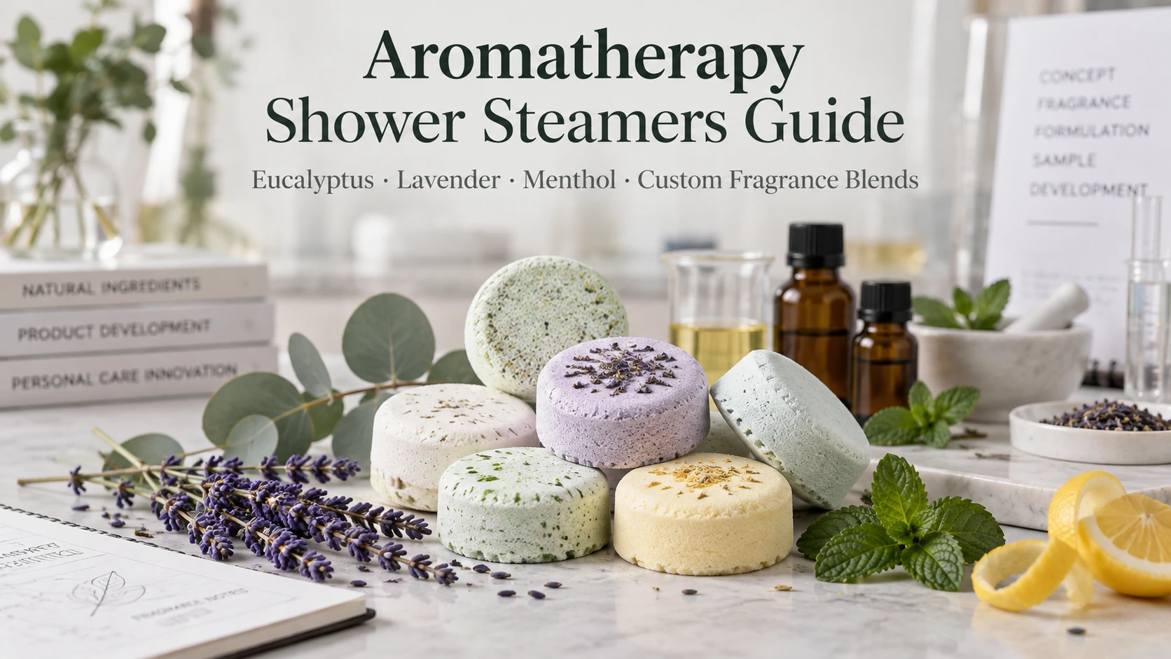 Aromatherapy shower steamers guide featuring eucalyptus lavender menthol and custom fragrance blends Aromatherapy shower steamers guide featuring eucalyptus lavender menthol and custom fragrance blends